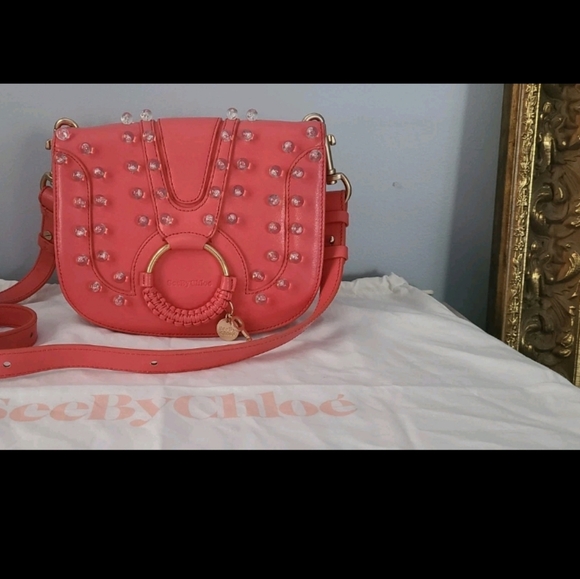 See By Chloe Handbags - See By Chloe Coral Studded Crossbody Bag